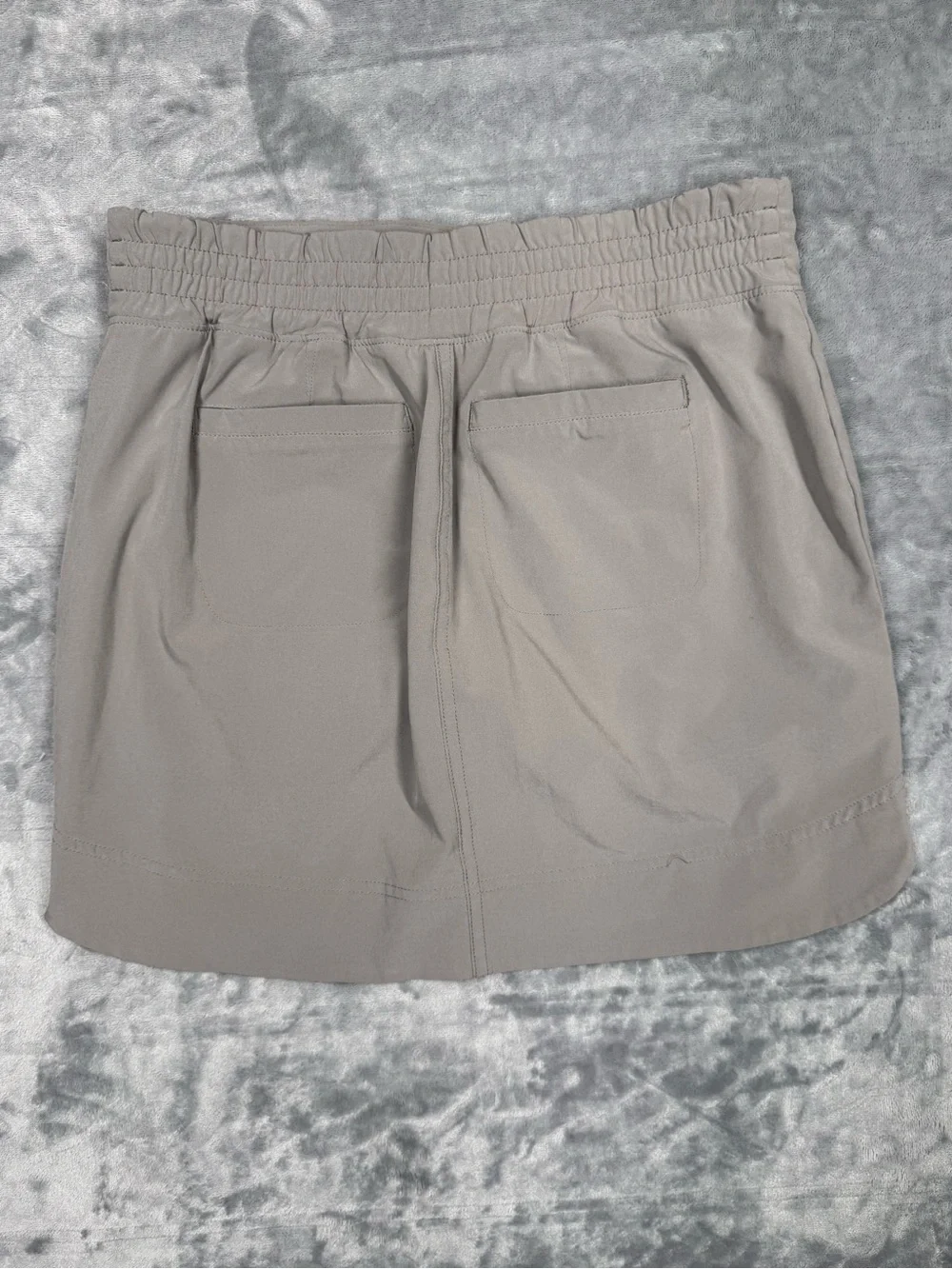 Athleta Light Brown Active Skort with Front Zip‎ Pockets